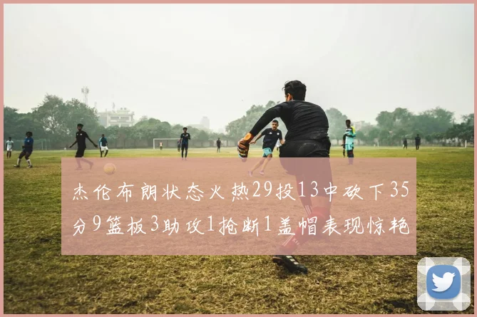 杰伦布朗状态火热29投13中砍下35分9篮板3助攻1抢断1盖帽表现惊艳